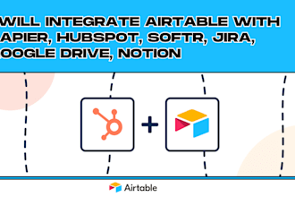 integrate airtable with zapier, hubspot, softr, jira, google drive, notion