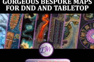 create a custom map for dnd, pathfinder, or any tabletop rpg
