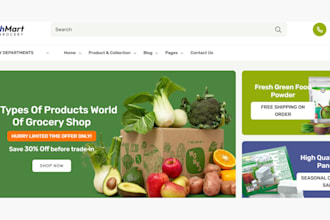 design eco friendly shopify store vegan organic product organic grocery website