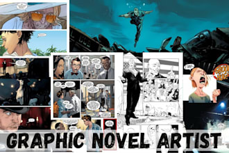 draw graphic novel storyboard illustration comic page as comic book artist