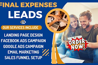 generate final expense leads burial leads insurance leads landing page