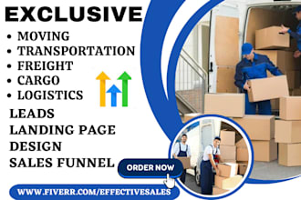 generate best moving company logistics freight transport shipping leads via ghl