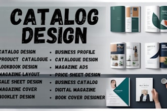do catalog, lookbook magazine sale sheet design product business digital layouts
