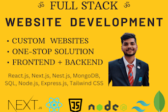 be your full stack developer in nextjs and nestjs