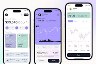 develop crypto wallet app, wallet app, cash app, investment app, trading app