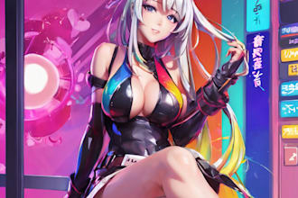 draw nsfw, anime, fanart, original character