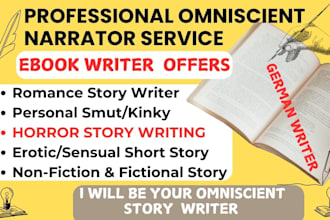 nsfw erotic story writer fantasy romance writer horror story write ebook writing