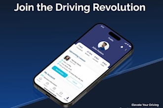 develop driving school mobile app, instructor management app and website