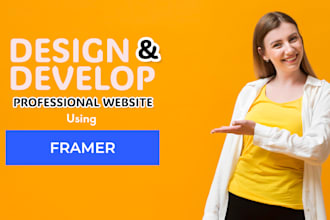 design or develop stunning website using webflow or framer