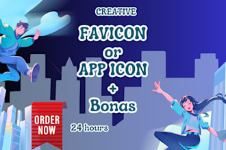 design modern favicon for business website or app