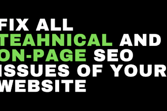 do a full technical and on page SEO audit of your website
