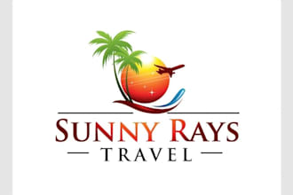 do travel agency hotel adventure outdoor photography logo design