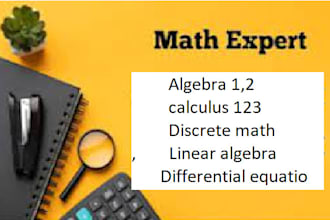 linear algebra, calculus 1 2 3, differential equations, discrete math, geometry