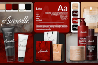 design full branding kit, brand guidelines, logo, identity