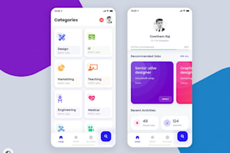 develop job boarding, job hunting, recruitment app, job finding, job portal app
