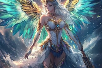 draw a fantasy character ilustration