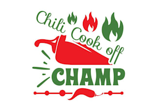 design magnificent chili cook spicy logo