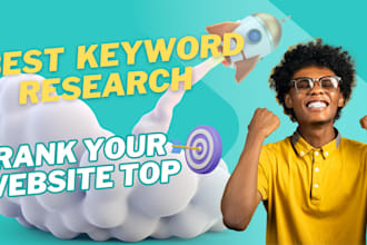 provide keyword research, and competitor analysis to rank first