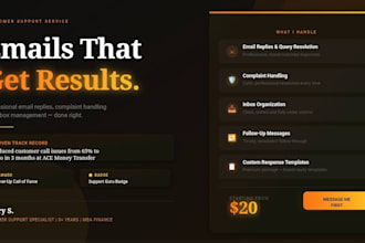 handle your customer support emails and resolve queries professionally
