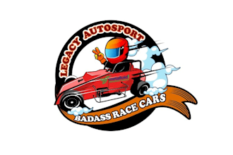 design looking face crazy race car logo