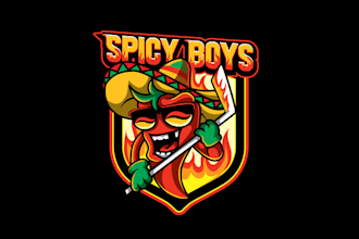 design hockey spicy boys logo