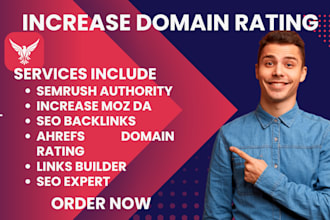 increase semrush domain authority score from 0 to 50 plus