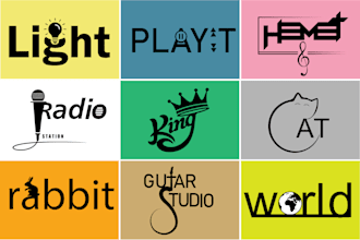 dj rap band custom text logo music typography producer wordmark any design
