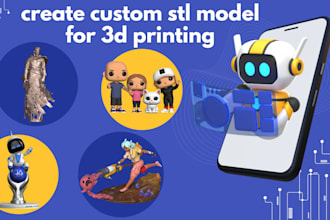 create custom 3d printabel stl model for 3d printing