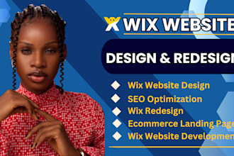 redesign wix website, wix design redesign development wix ecommerce wix redesign