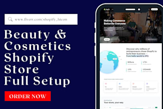 create cosmetics shopify store skincare website beauty website cosmetics store