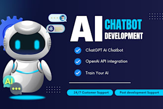 do ai chatbot development for your wordpress, shopify website within 24 hours