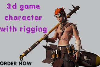 do 3d game character 3d game model 3d game development 3d character modeling