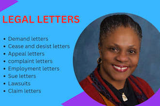 be your lawyer to write legal contract, legal agreement, letters, privacy policy