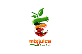make eye catching and spotless mix juice logo