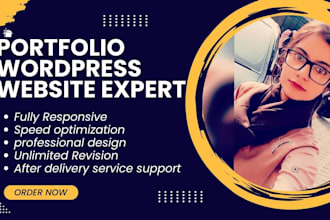 build customize blog portfolio wordpress website or resume website