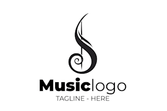 design music brand logo and music streaming services