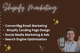 be your social media manager, shopify dropshipping marketing, shopify sales ads