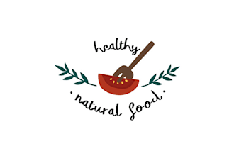 design fresh vegan food logo and eco friendly businesses