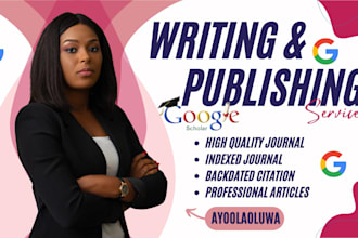 write and publish articles in google scholar peer reviewed indexed journal