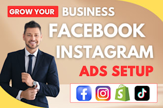 setup facebook and instagram ads campaign , shopify ads