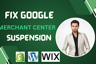 fix google merchant center suspension and misrepresentation issues