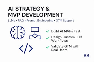 design ai strategy and build llm powered mvps