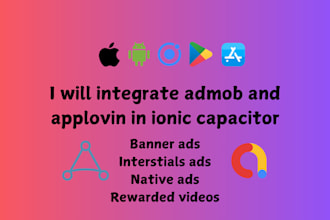integrate admob and applovin in ionic capacitor