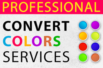 convert colors to cmyk, rgb, pantone, solid or hex format
