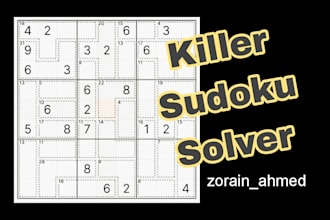 solve killer sudoku problem for you