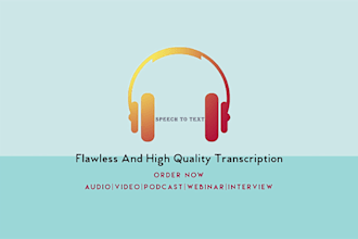 manually transcribe your audio or video transcription