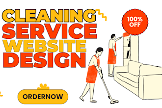 build office, house cleaning service website, create cleaning service website