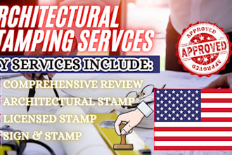 do texas, california, florida pe stamp city permit structural floor plan hvac