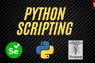 develop selenium based python scripts for web automation and scraping