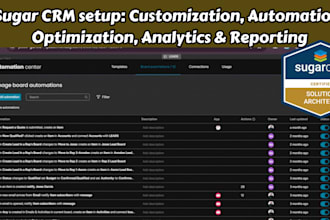set up sales forecasting, activity tracking, task prioritization on sugar CRM